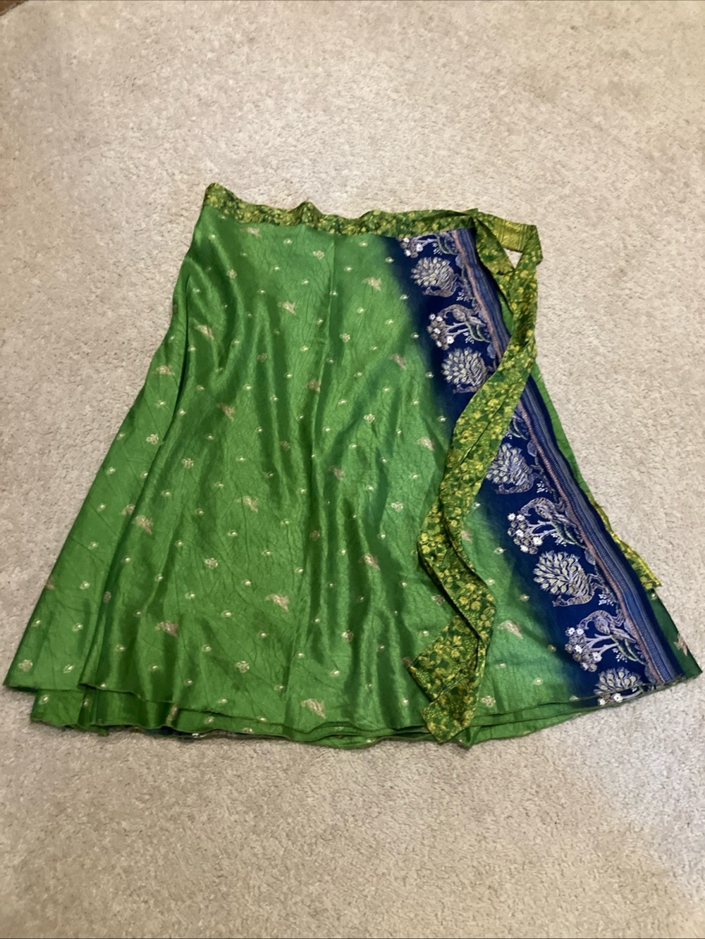 Earthbound Trading Urban Nomad reversible Sari Silk Skirt